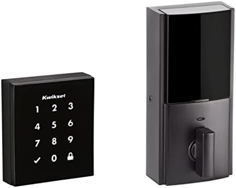 Kwikset 99540-001 Obsidian Keyless Entry Door Lock Z-Wave Plus Electronic Touchscreen Deadbolt, Satin Nickel