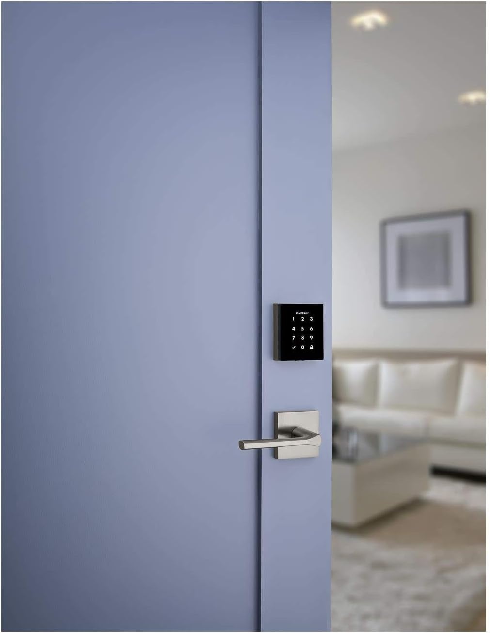 Kwikset 99540-001 Obsidian Keyless Entry Door Lock Z-Wave Plus Electronic Touchscreen Deadbolt, Satin Nickel