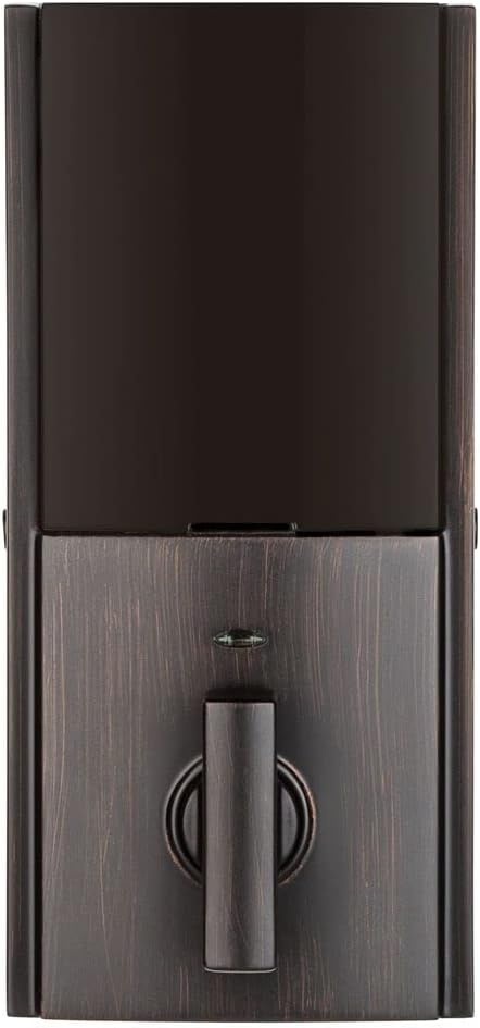 Kwikset 914 Contemporary Keypad SmartCode Electronic Deadbolt Smart Lock featuring SmartKey Security and ZigBee 3.0 Technology in Venetian Bronze(Venetian Bronze)