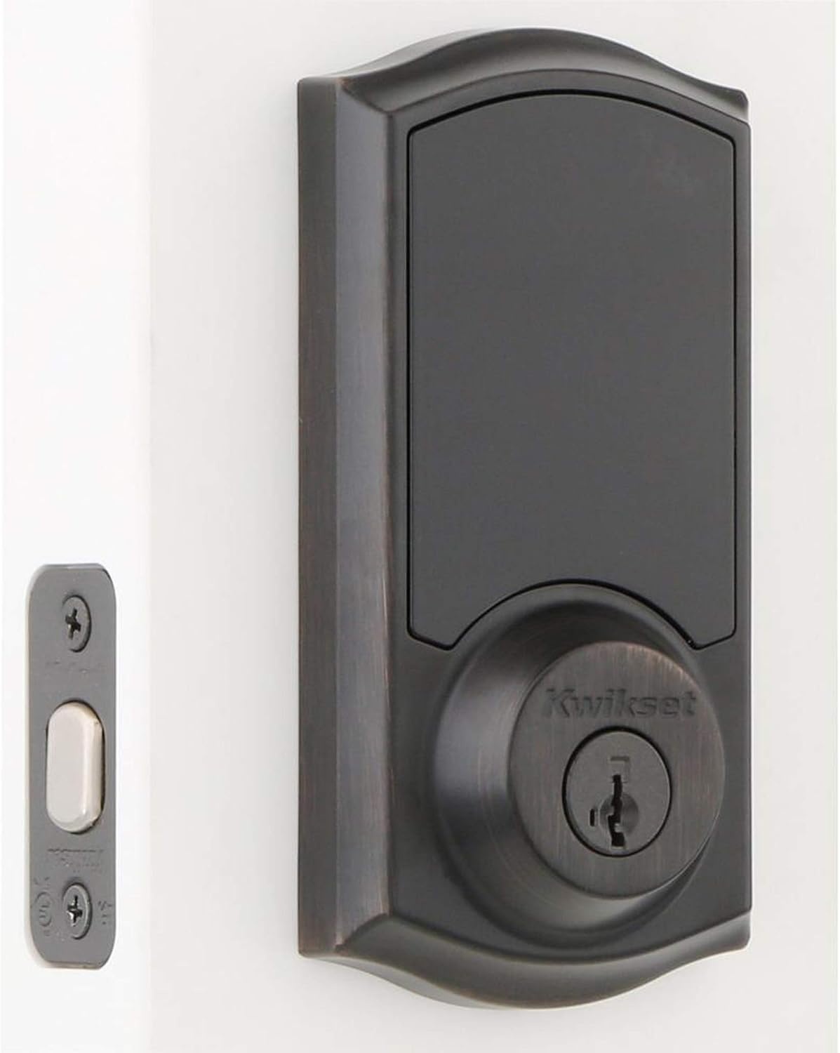 Kwikset 99160-021 SmartCode 916 Traditional Smart Lock Touchscreen Electronic Deadbolt Front Door Lock with SmartKey Security and Z-Wave Plus in Venetian Bronze(Venetian Bronze)