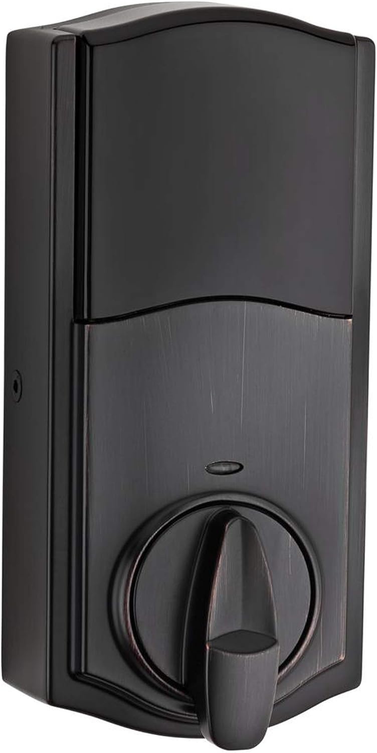 Kwikset 99160-021 SmartCode 916 Traditional Smart Lock Touchscreen Electronic Deadbolt Front Door Lock with SmartKey Security and Z-Wave Plus in Venetian Bronze(Venetian Bronze)